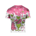 Grinch Pink Santa Rash Guard