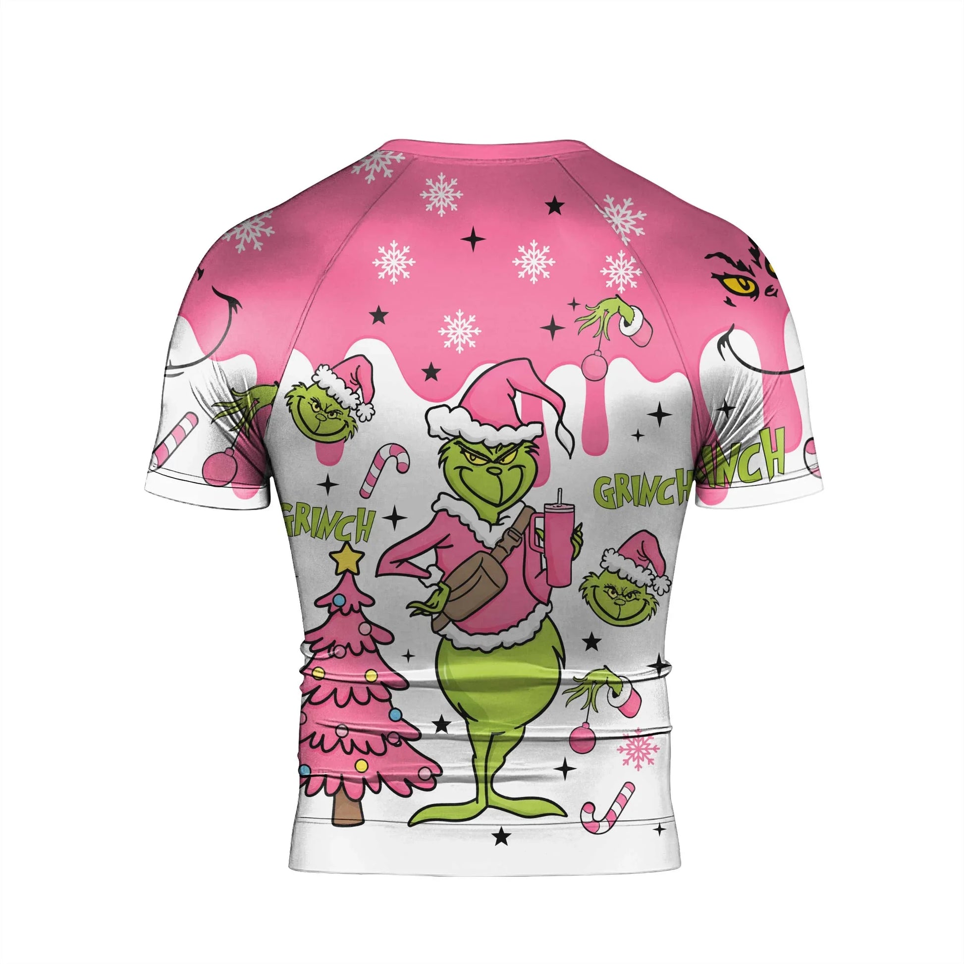 Grinch Pink Santa Rash Guard