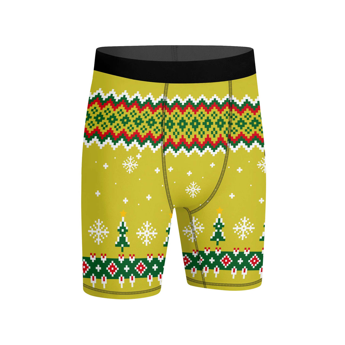 Grinch Santa Festive Compression Shorts
