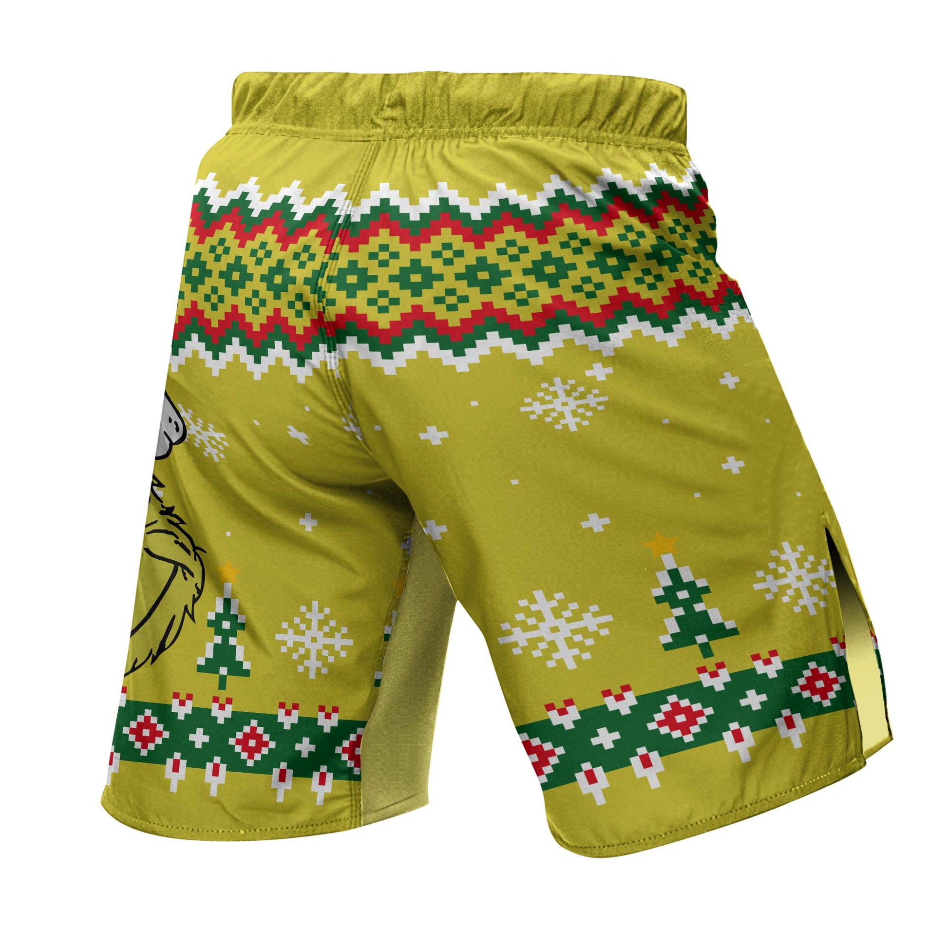 Grinch Santa Festive Fight Shorts