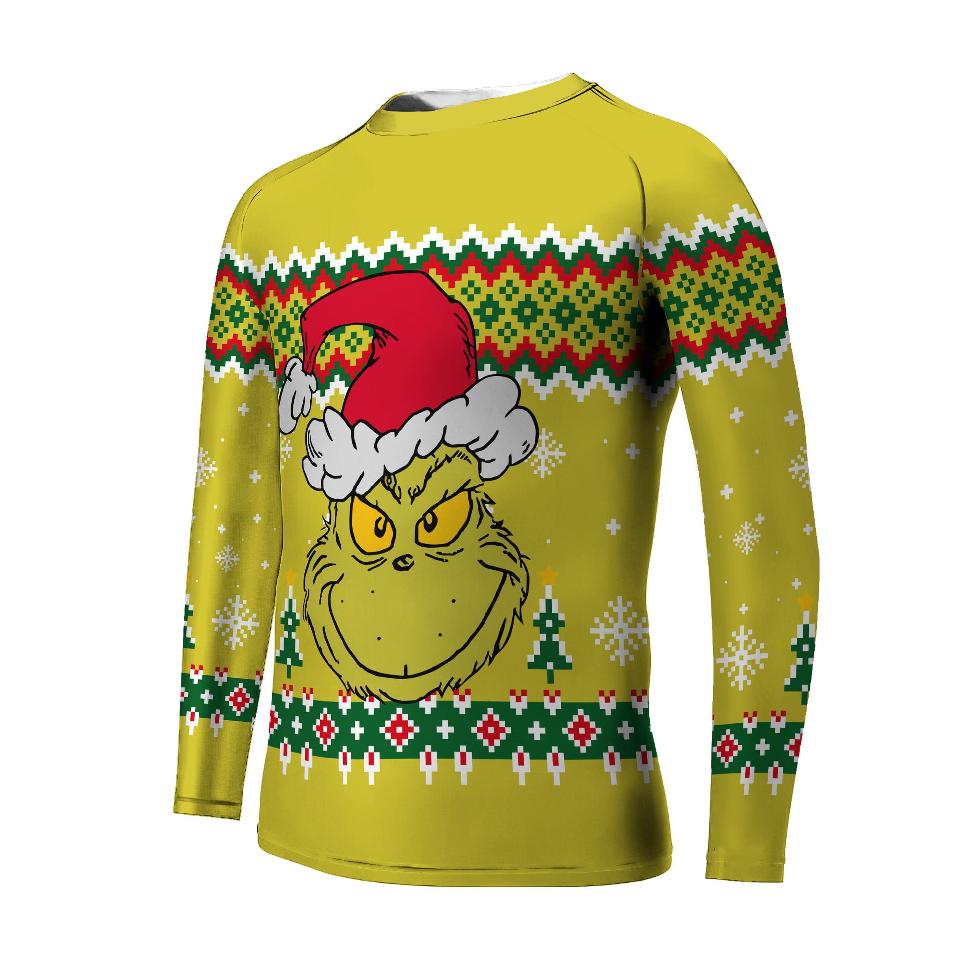 Grinch Santa Festive Kids Rash Guard