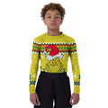 Grinch Santa Festive Kids Rash Guard