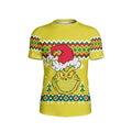 Grinch Santa Festive Kids Rash Guard