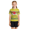Grinch Santa Festive Kids Rash Guard