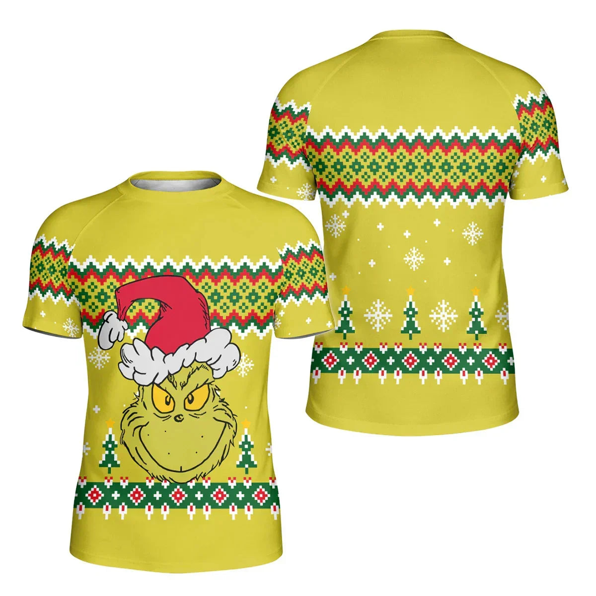 Grinch Santa Festive Kids Rash Guard