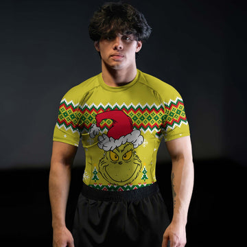 Grinch Santa Festive Rash Guard