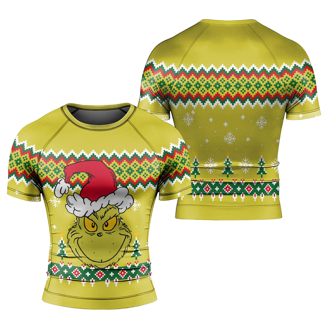 Grinch Santa Festive Rash Guard