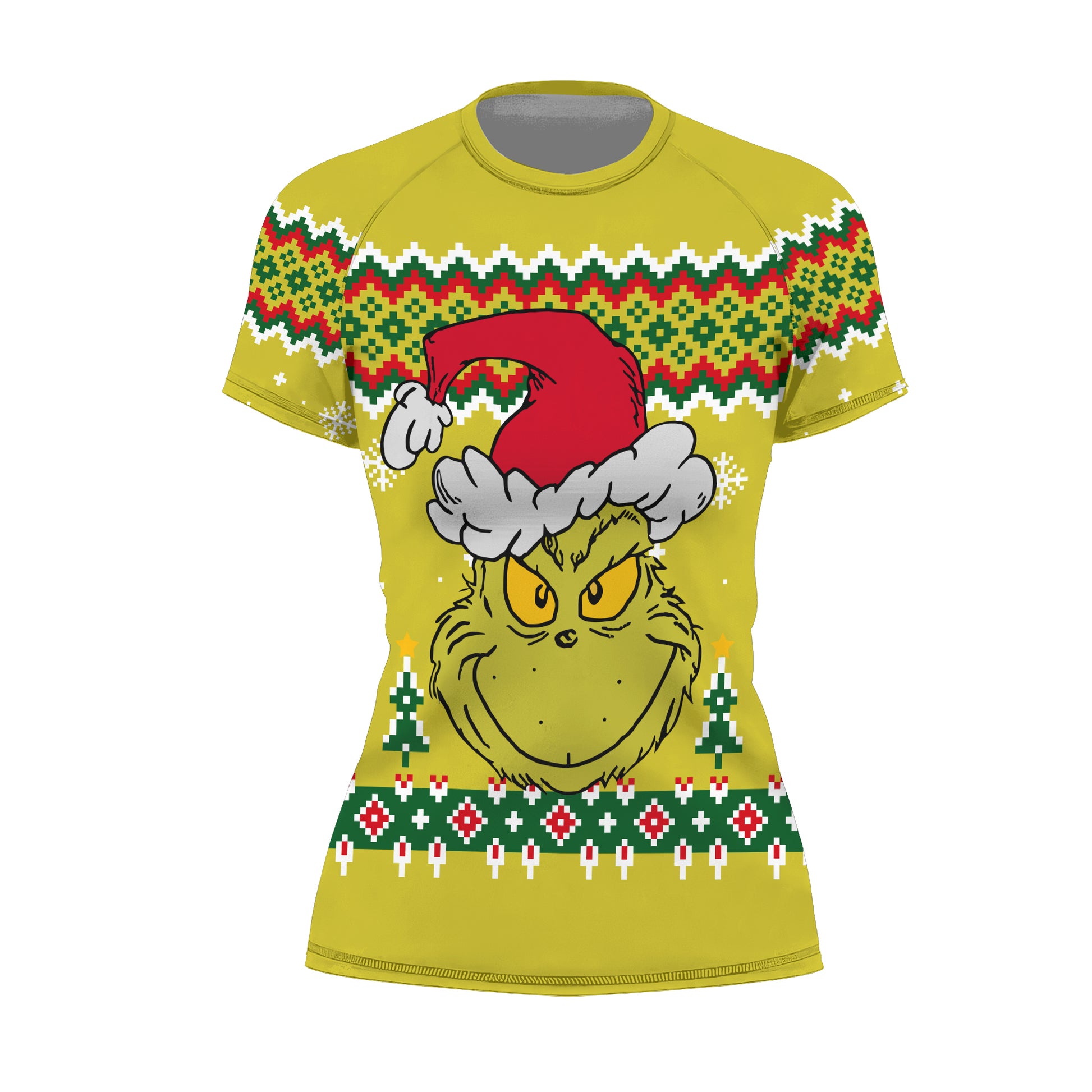 Grinch Santa Festive Rash Guard
