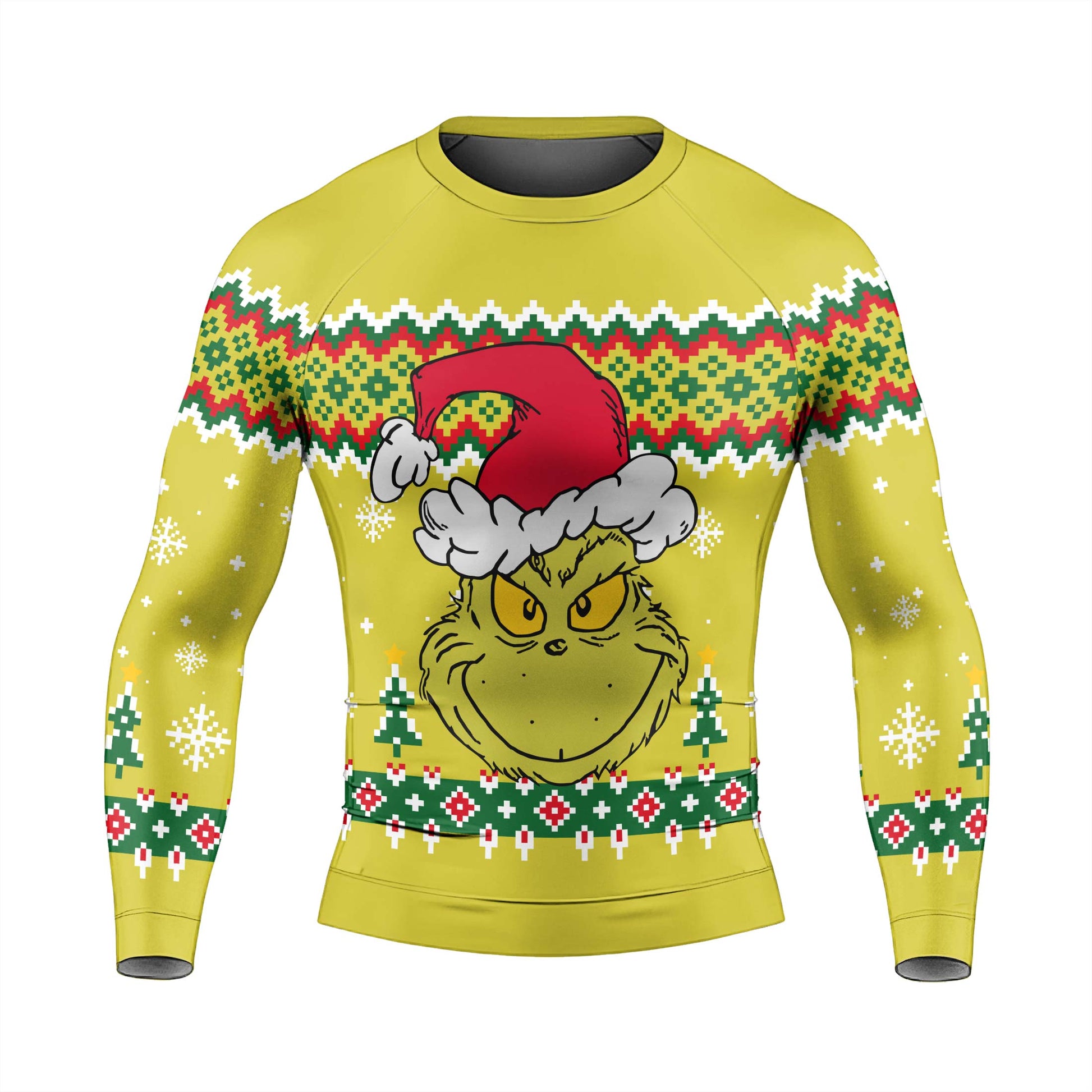 Grinch Santa Festive Rash Guard