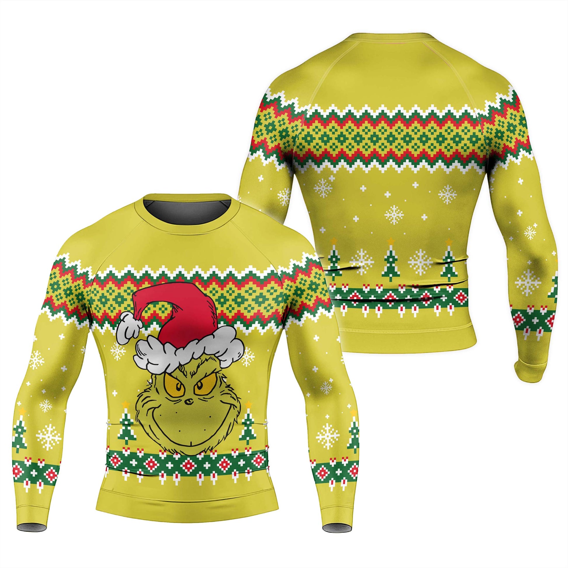 Grinch Santa Festive Rash Guard