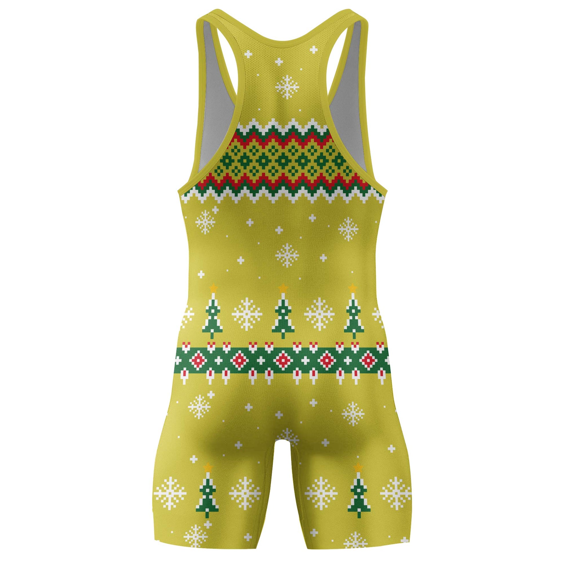 Grinch Santa Festive Wrestling Singlet