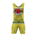 Grinch Santa Festive Wrestling Singlet