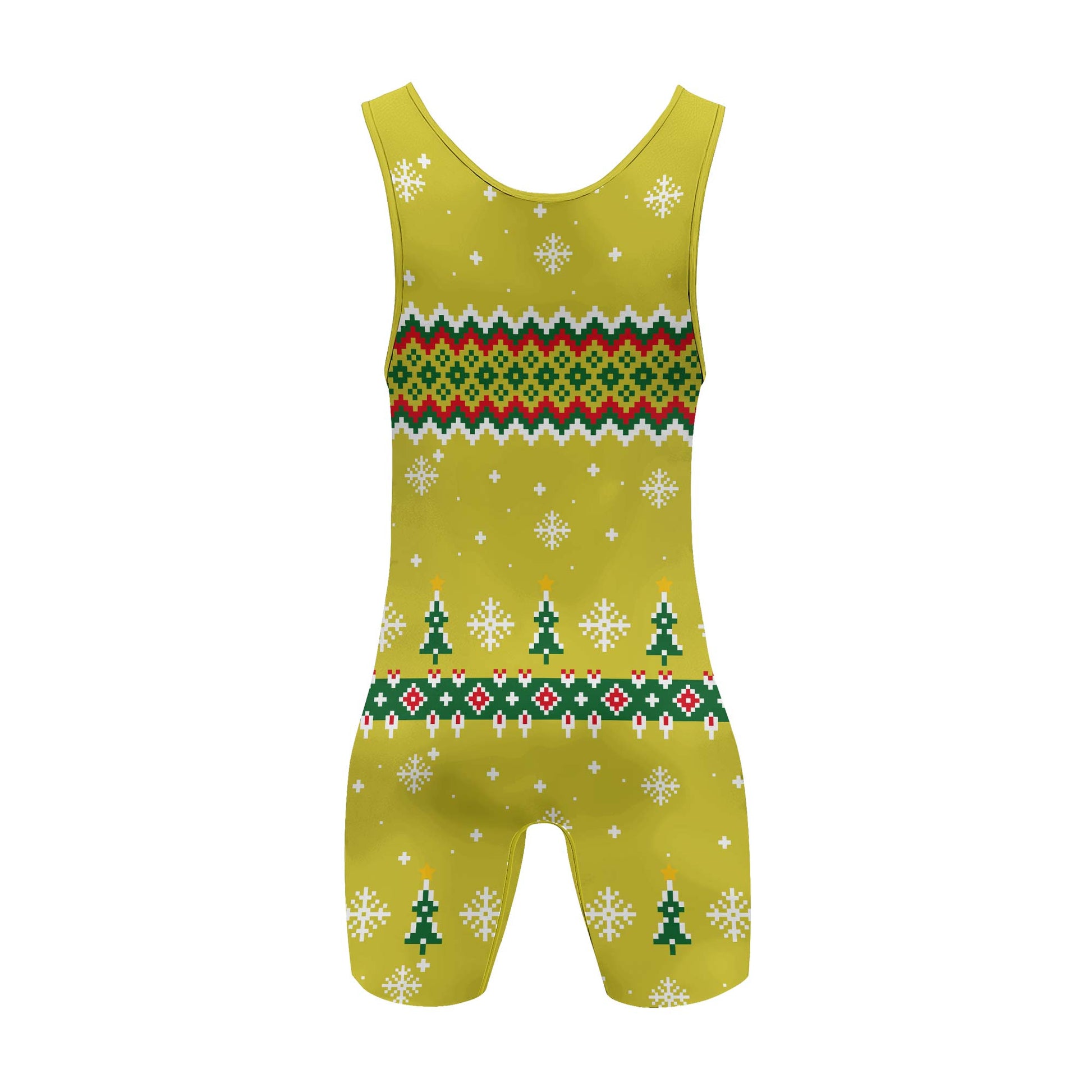 Grinch Santa Festive Wrestling Singlet