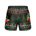 Grinch Santa Festive Grappling Shorts