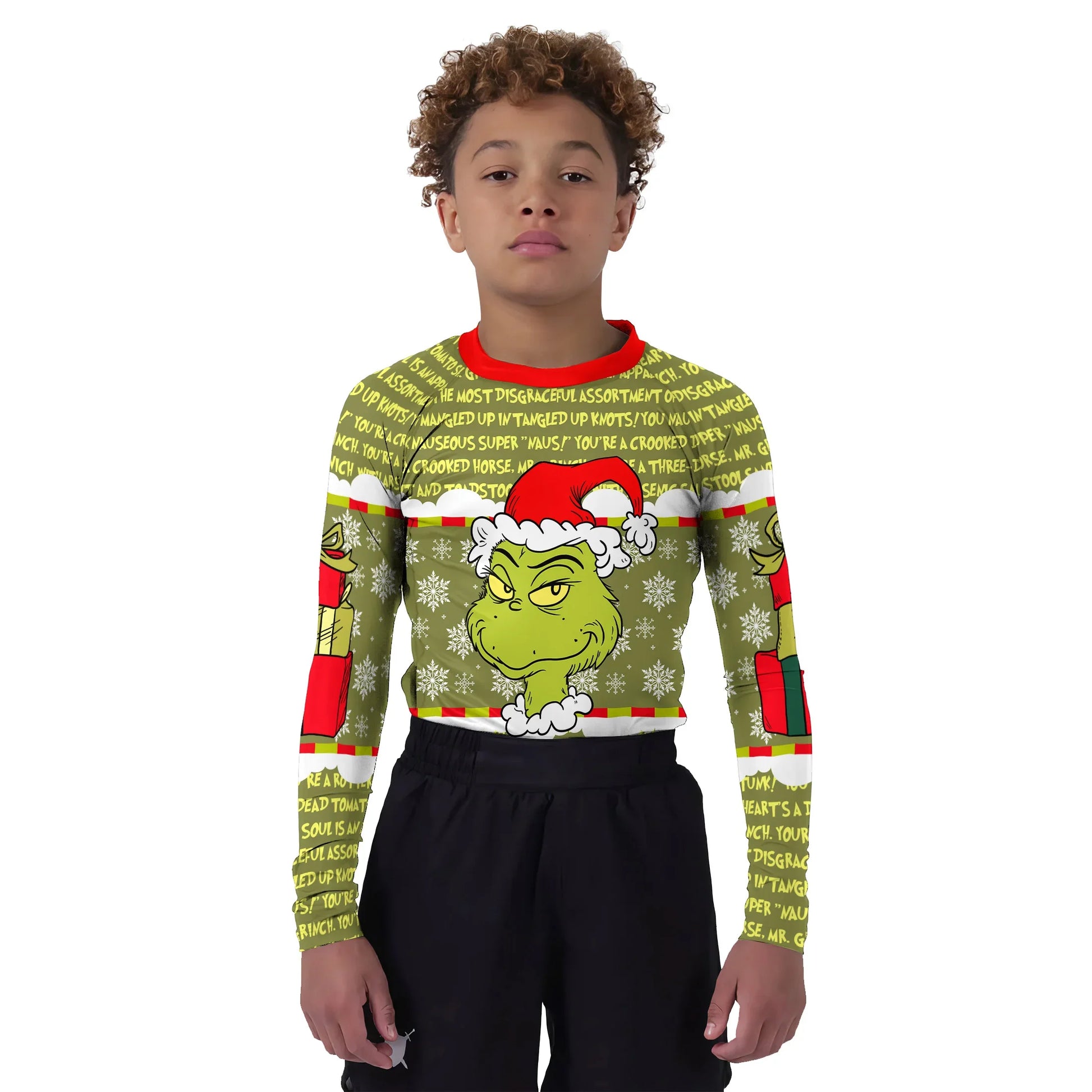 Grinch Xmas Kids Rash Guard