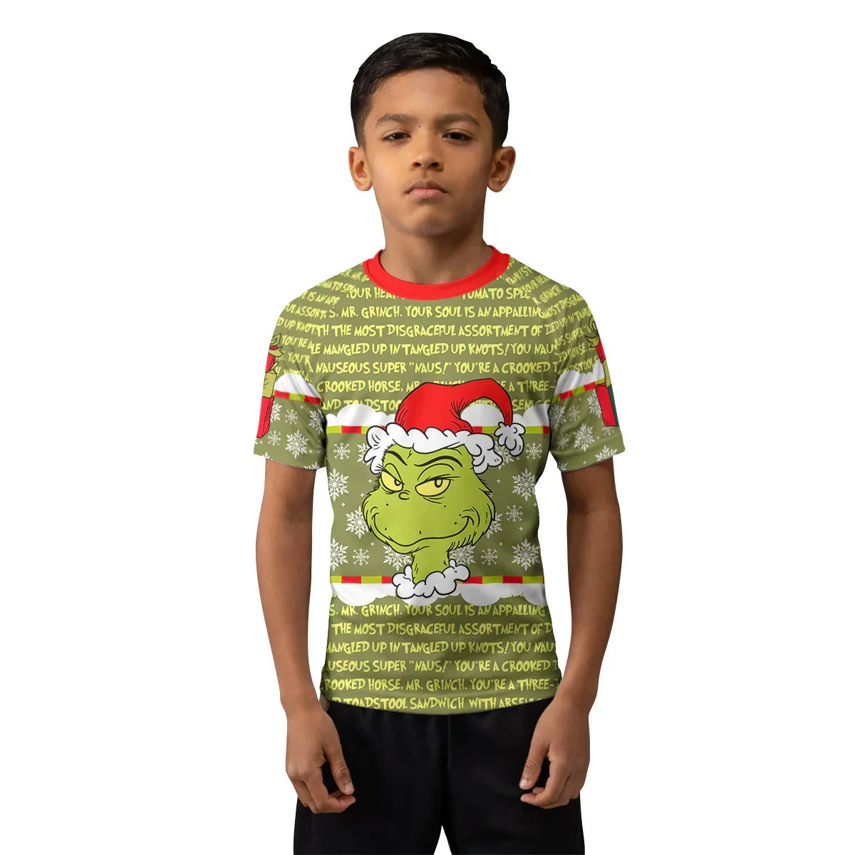 Grinch Xmas Kids Rash Guard