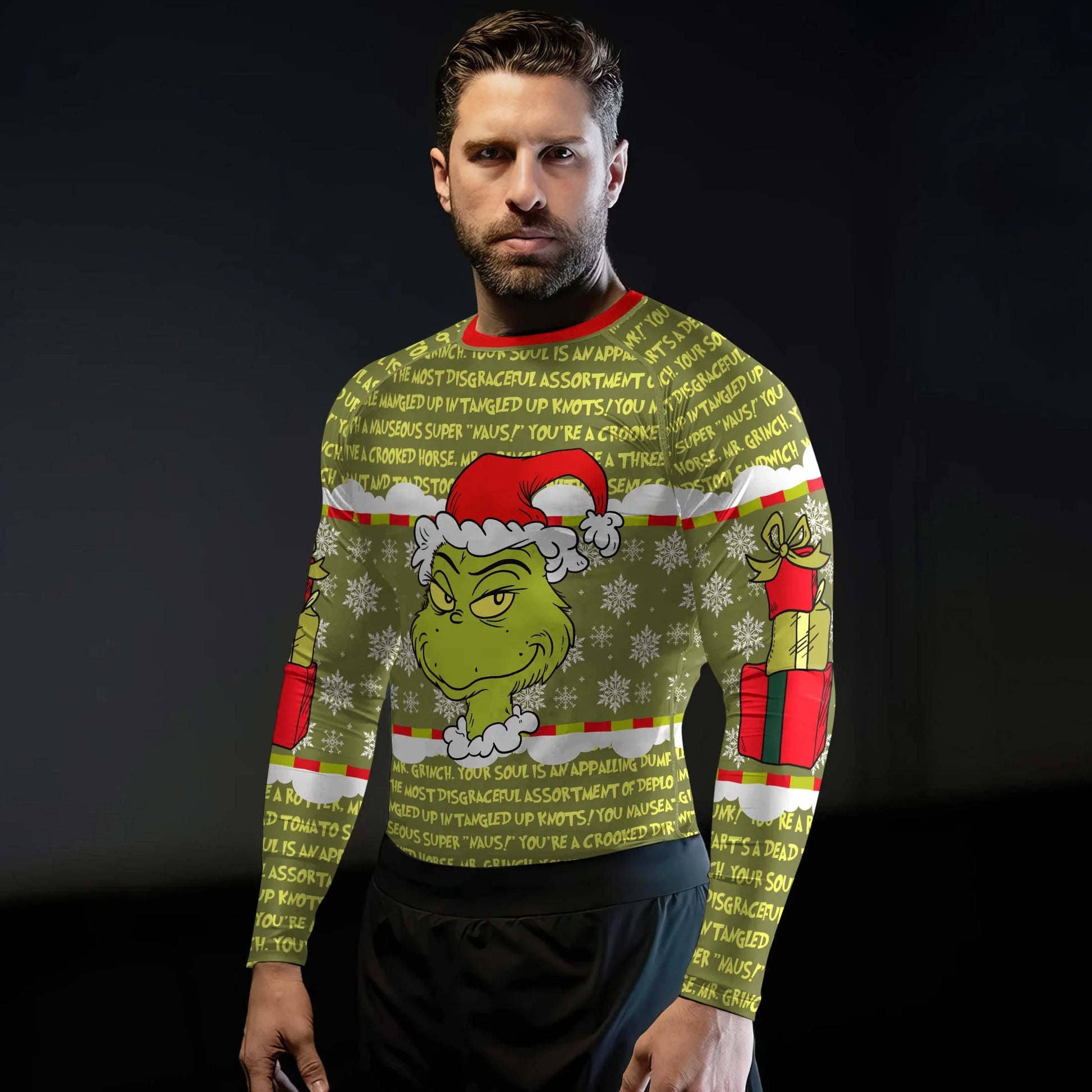 Grinch Xmas Rash Guard