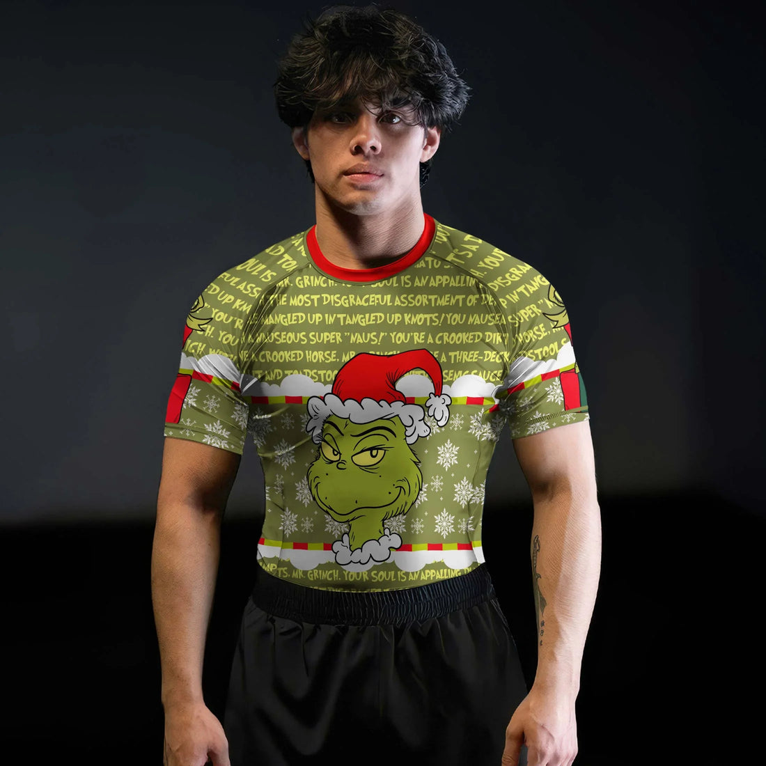 Grinch Xmas Rash Guard