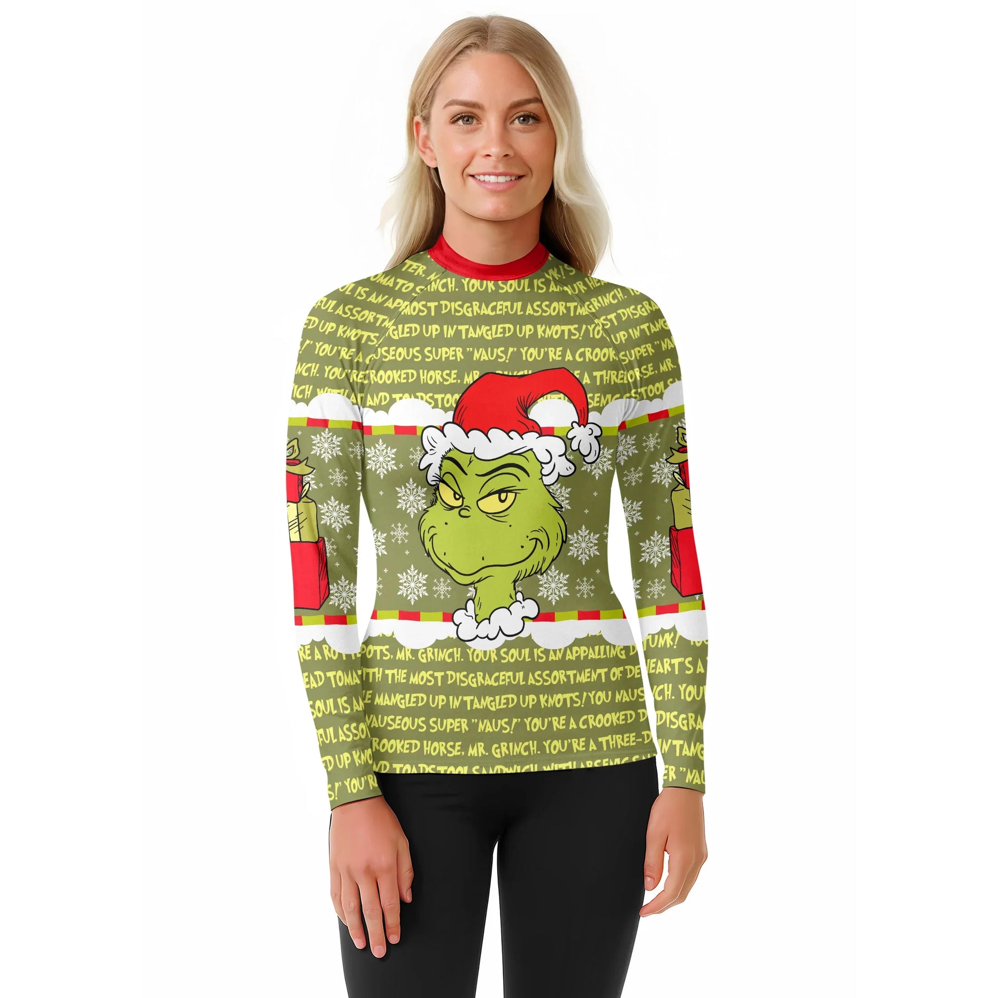 Grinch Xmas Rash Guard