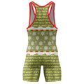 Grinch Xmas Wrestling Singlet