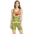 Grinch Xmas Wrestling Singlet