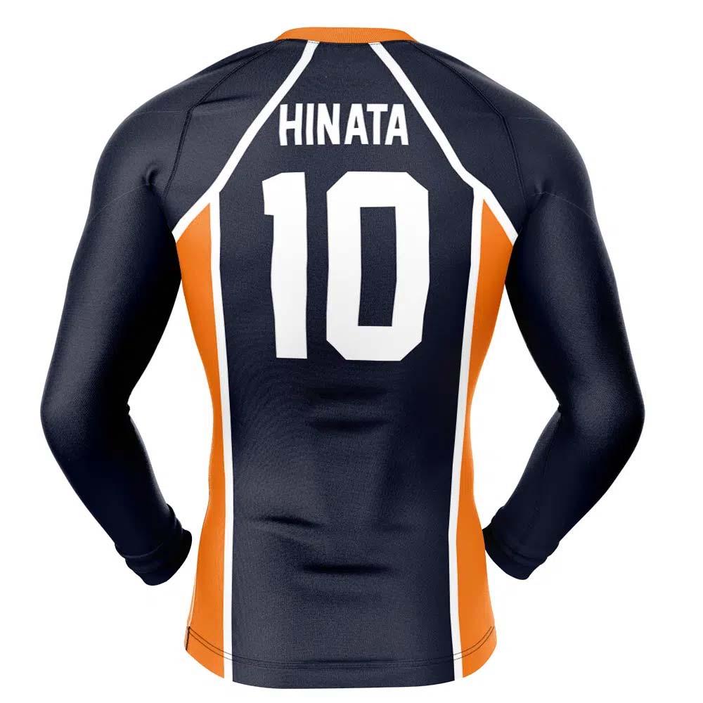 Haikyuu Karasuno Number 10 Long Sleeve Rash Guard