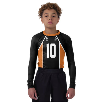 Haikyuu Karasuno Number 10 Kids Rash Guard
