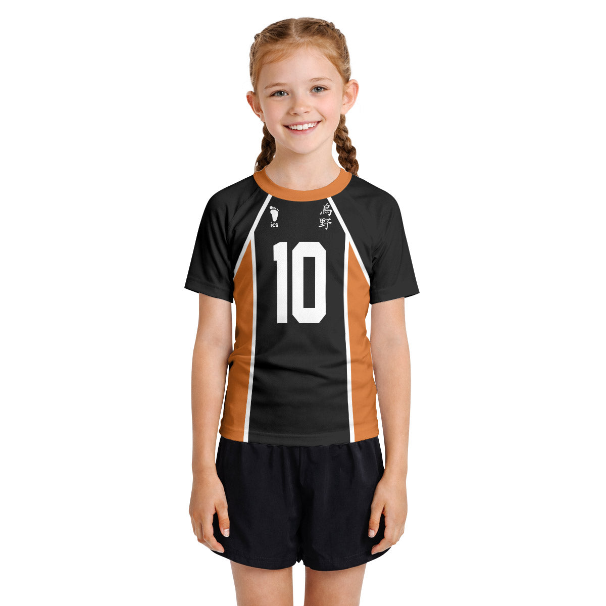 Haikyuu Karasuno Number 10 Kids Rash Guard