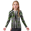 Halloween Beetlejuice Cosplay Kids Rash Guard