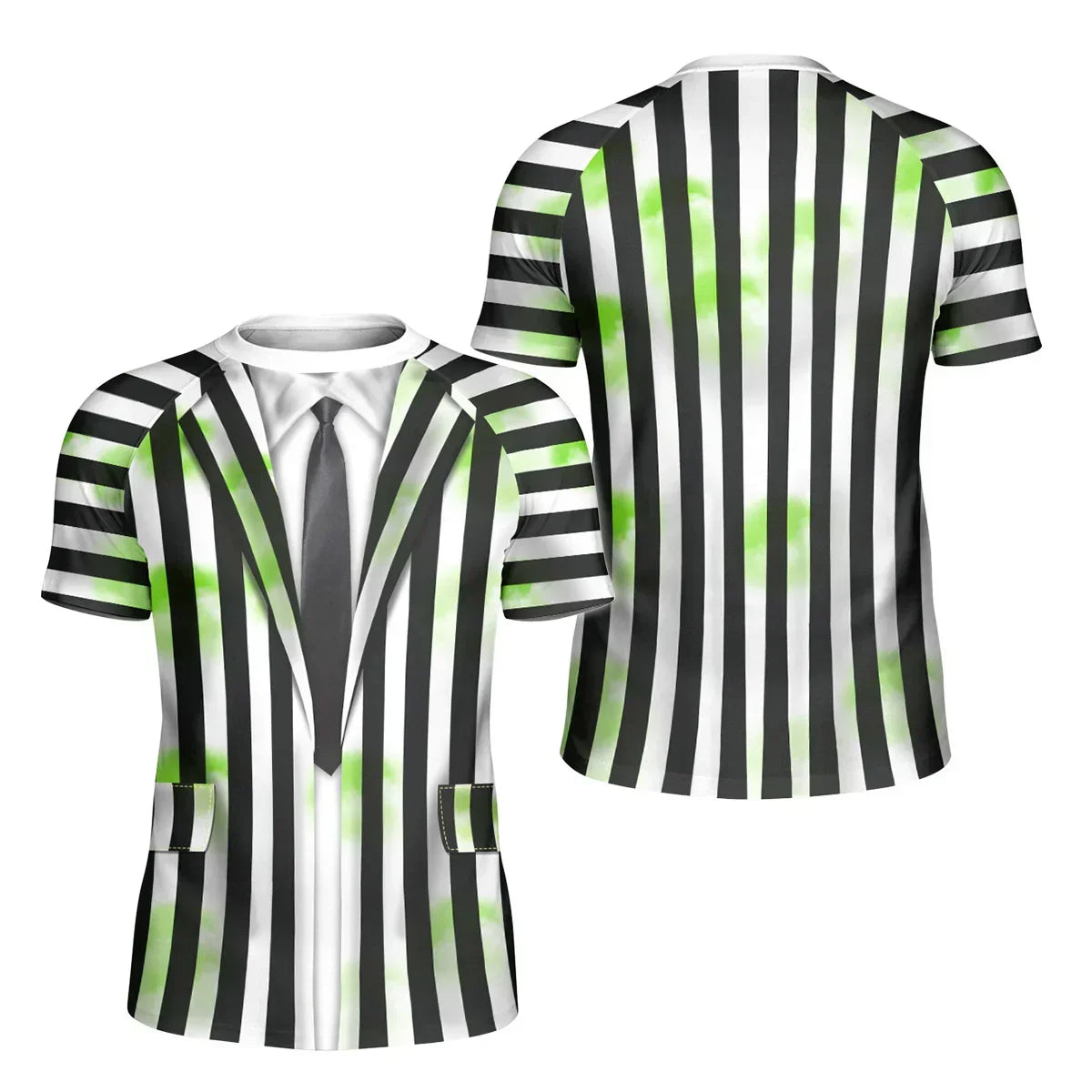 Halloween Beetlejuice Cosplay Kids Rash Guard