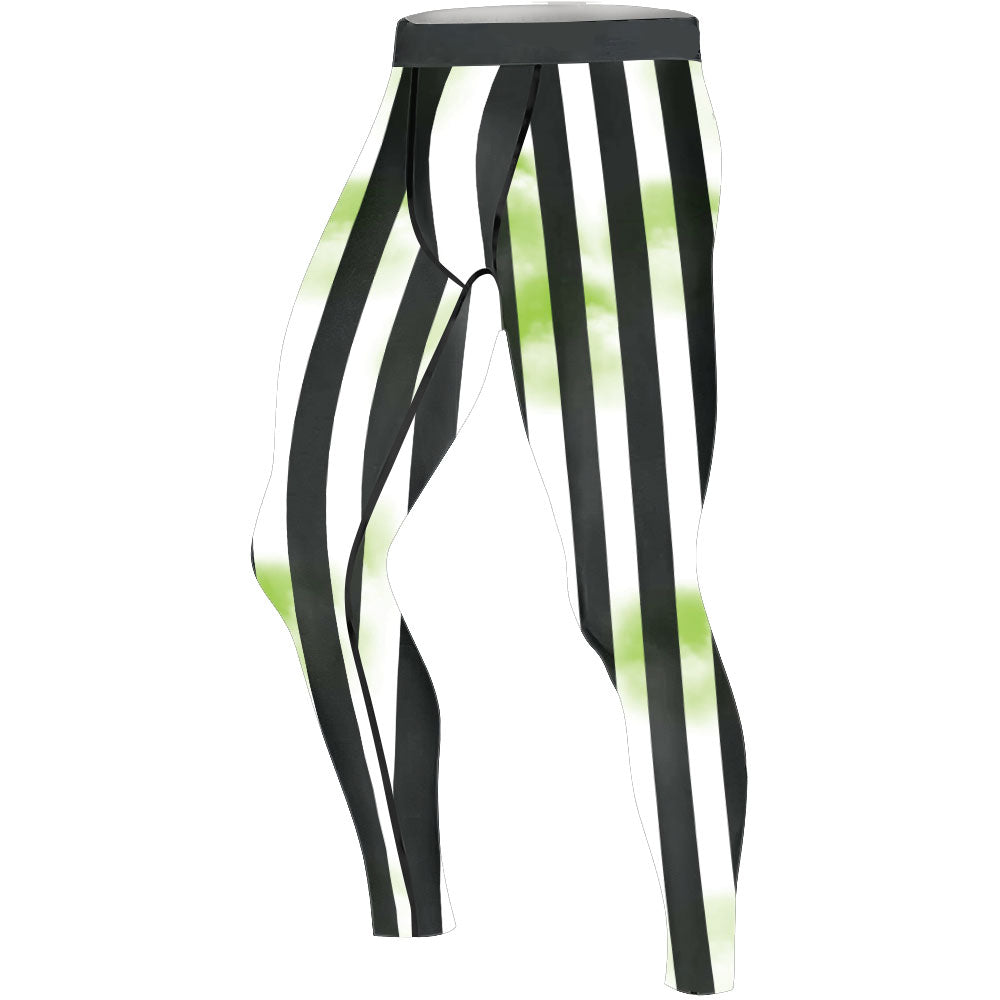 Halloween Beetlejuice Cosplay Men's Compression Leggings