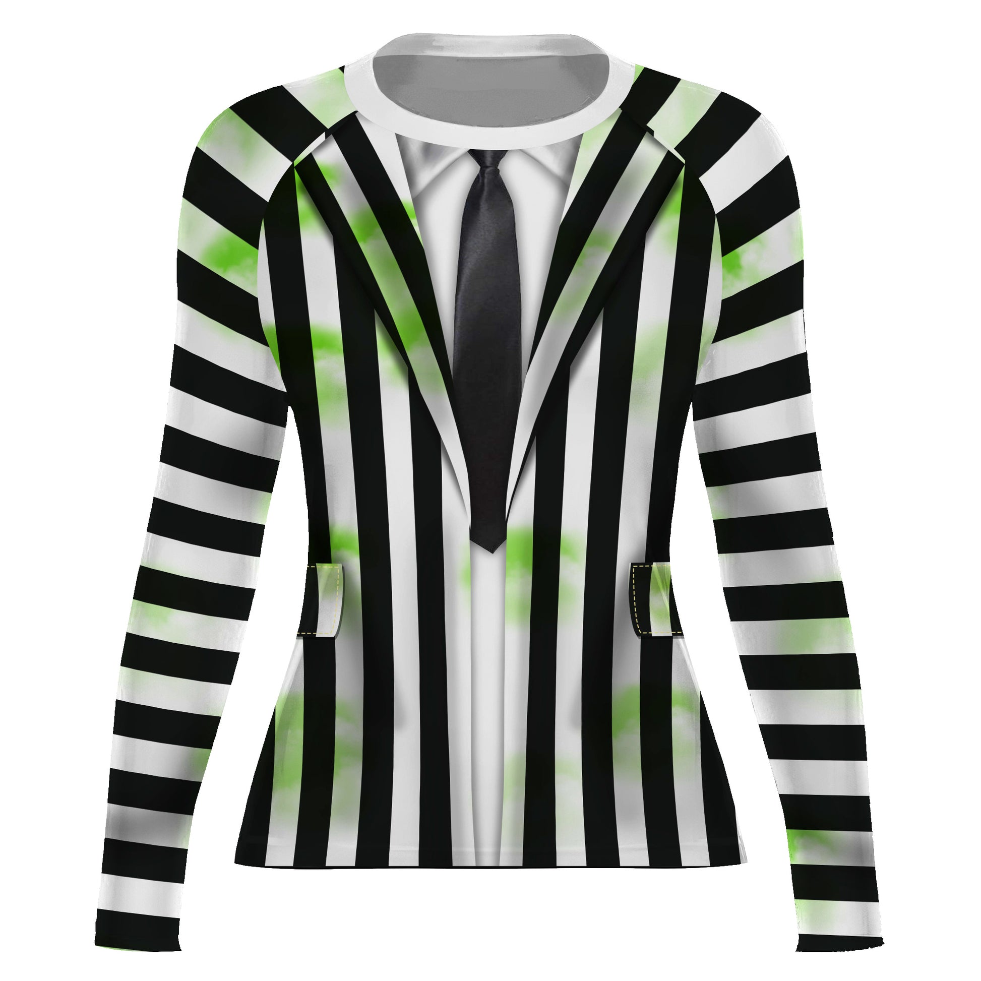 Halloween Beetlejuice Cosplay Rash Guard