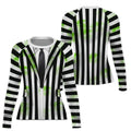 Halloween Beetlejuice Cosplay Rash Guard