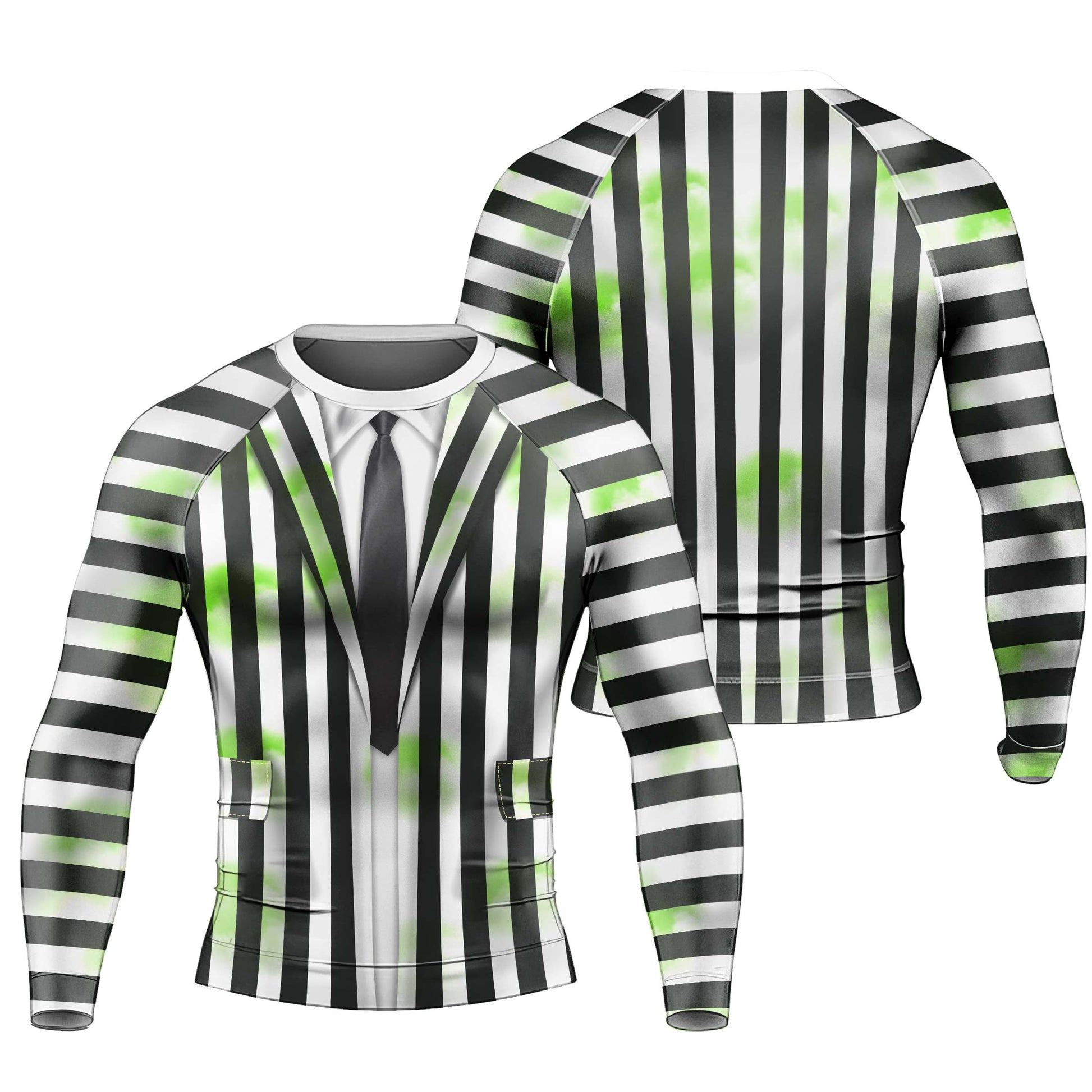 Halloween Beetlejuice Cosplay Rash Guard