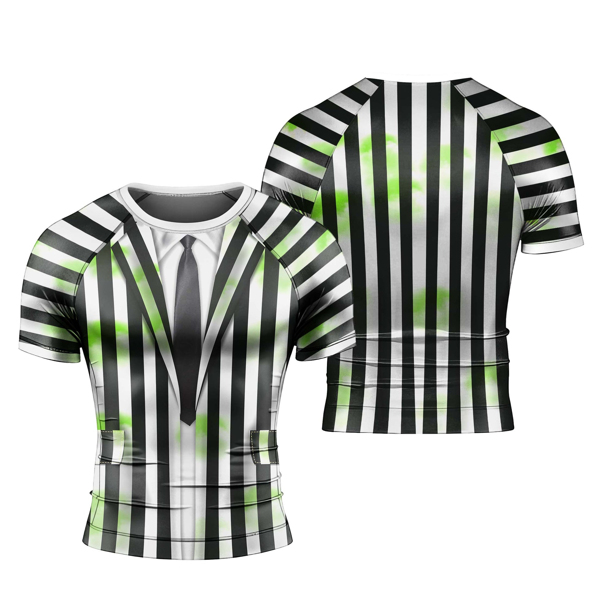 Halloween Beetlejuice Cosplay Rash Guard