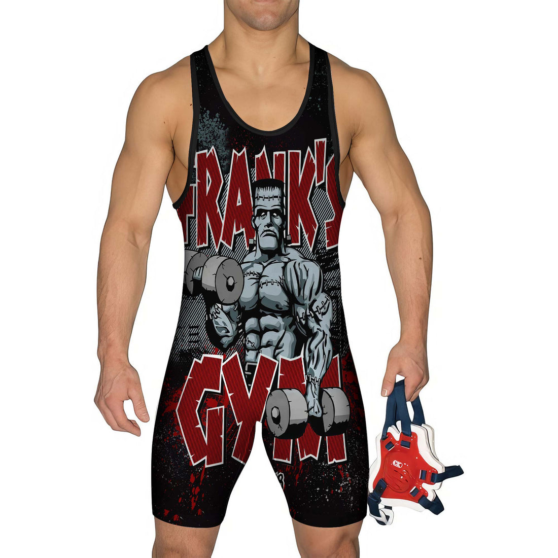 Halloween Frankenstein 1988 Gym Men's Wrestling Singlet