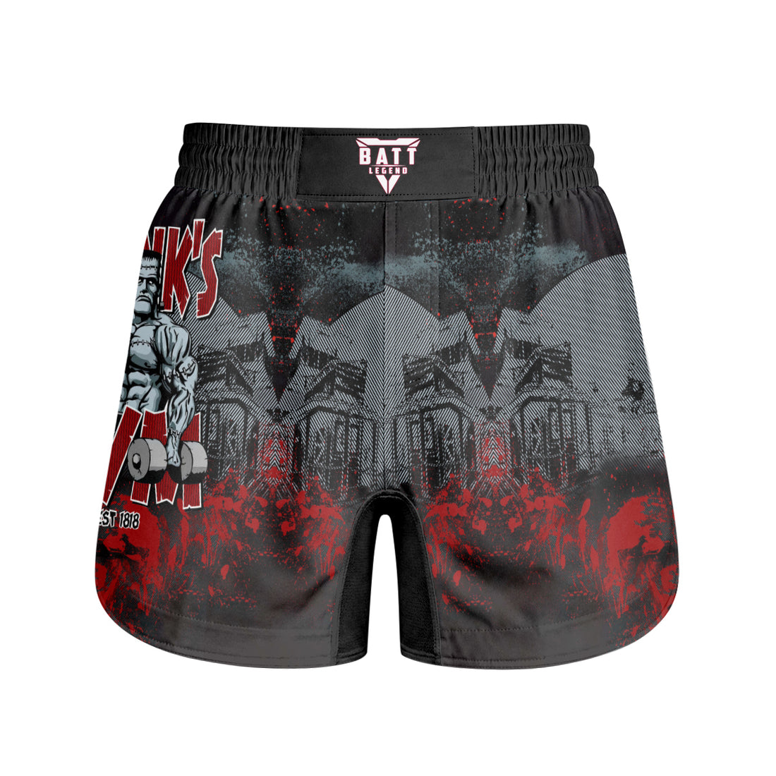 Halloween Frankenstein 1988 Gym Grappling Shorts