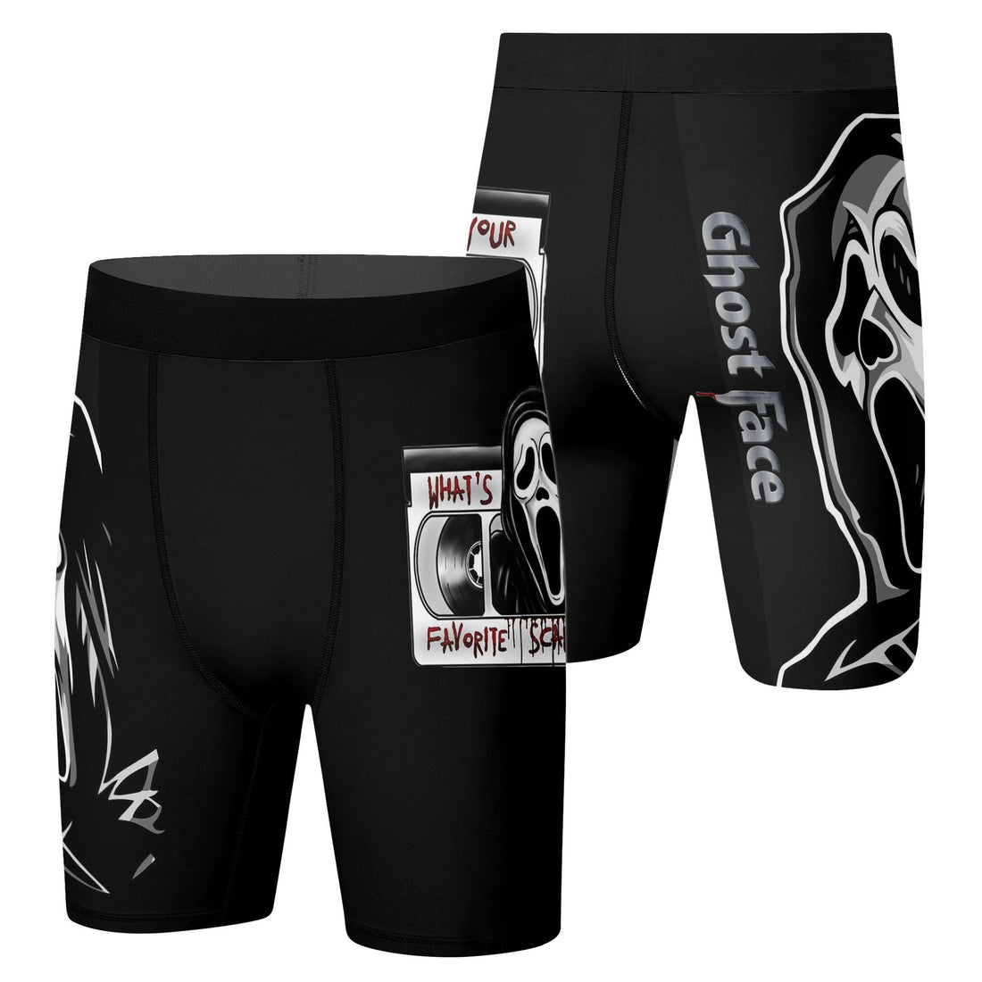 Halloween Ghostface Compression Shorts