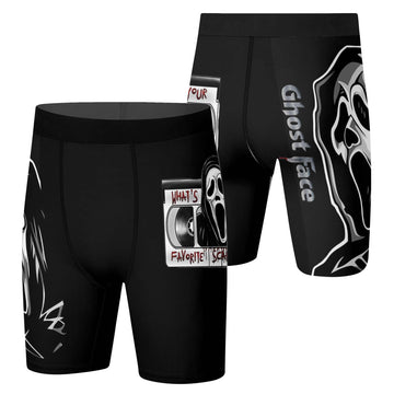 Halloween Ghostface Compression Shorts