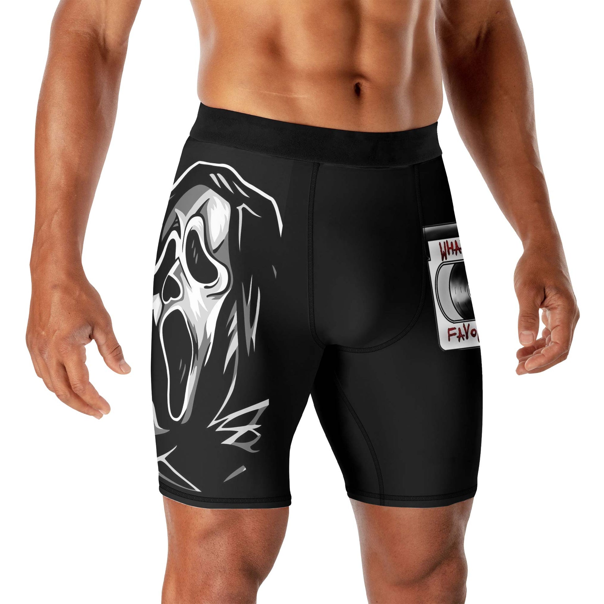Halloween Ghostface Compression Shorts