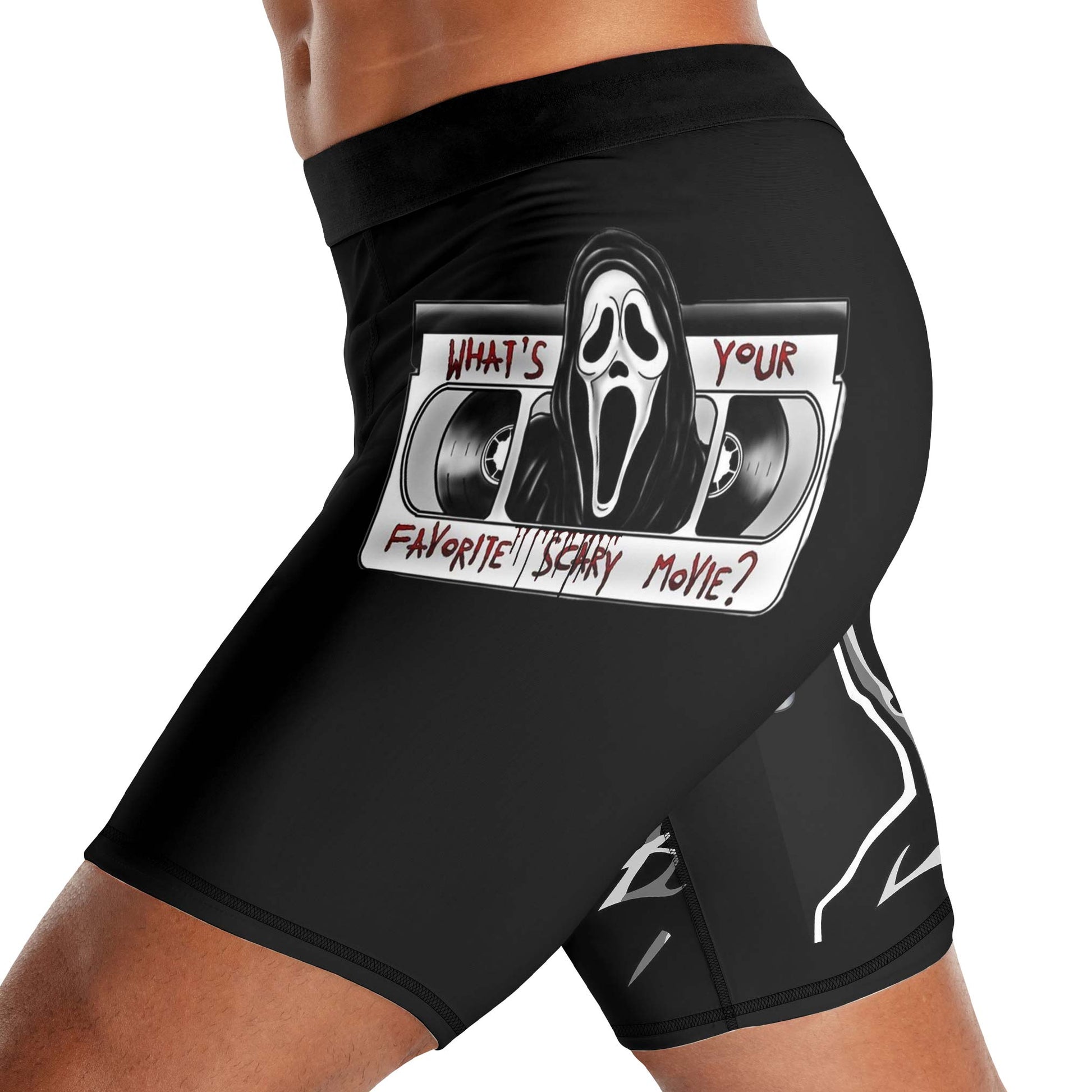 Halloween Ghostface Compression Shorts