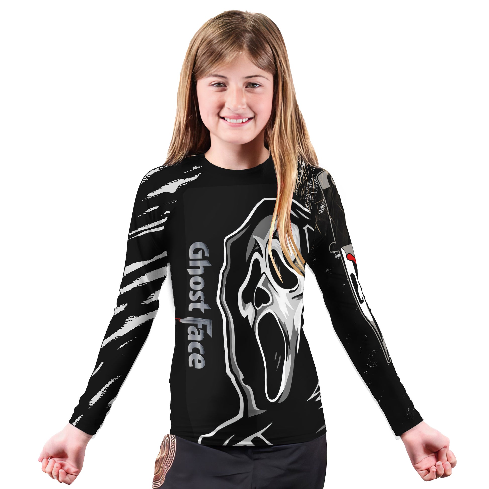 Halloween Ghostface Kids Rash Guard