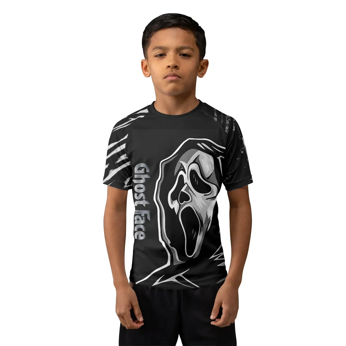 Halloween Ghostface Kids Rash Guard
