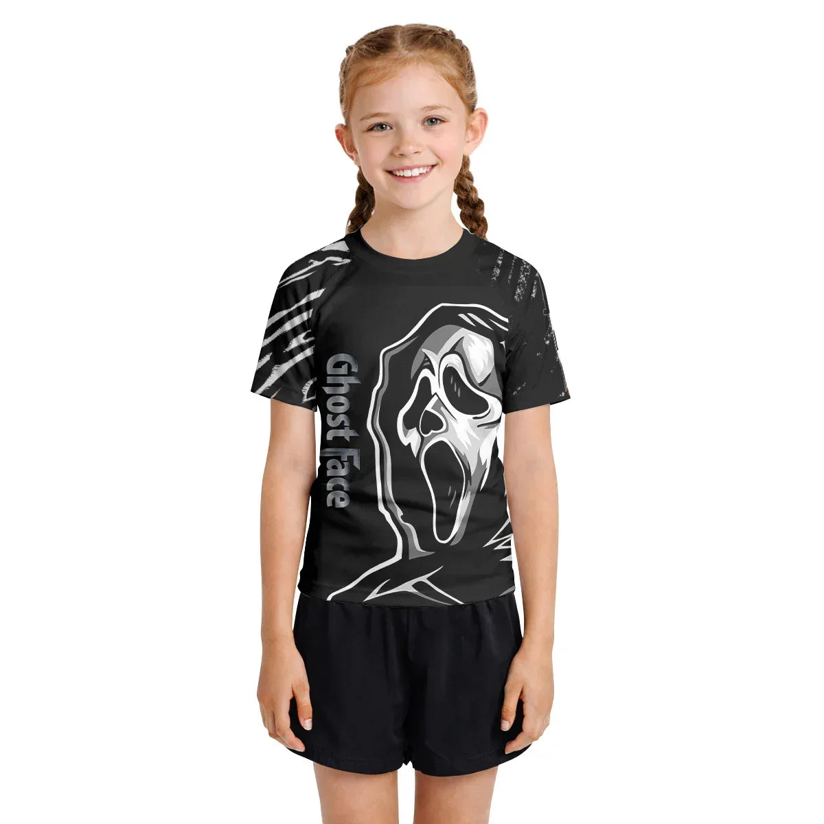 Halloween Ghostface Kids Rash Guard
