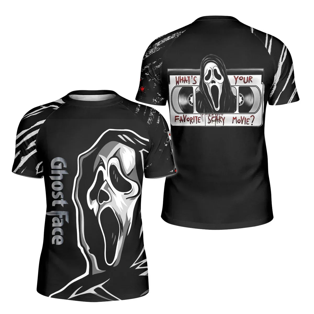 Halloween Ghostface Kids Rash Guard