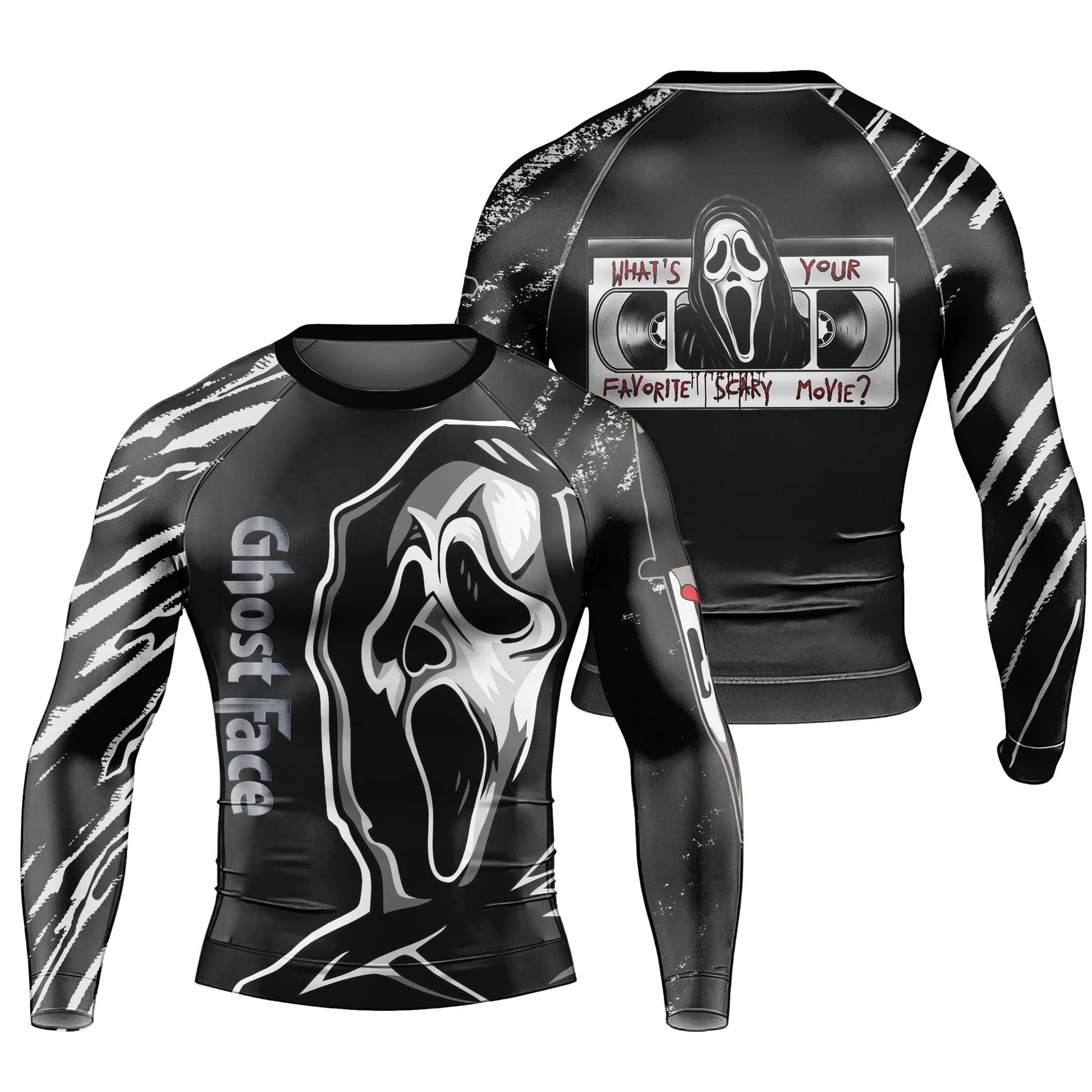 Halloween Ghostface Rash Guard