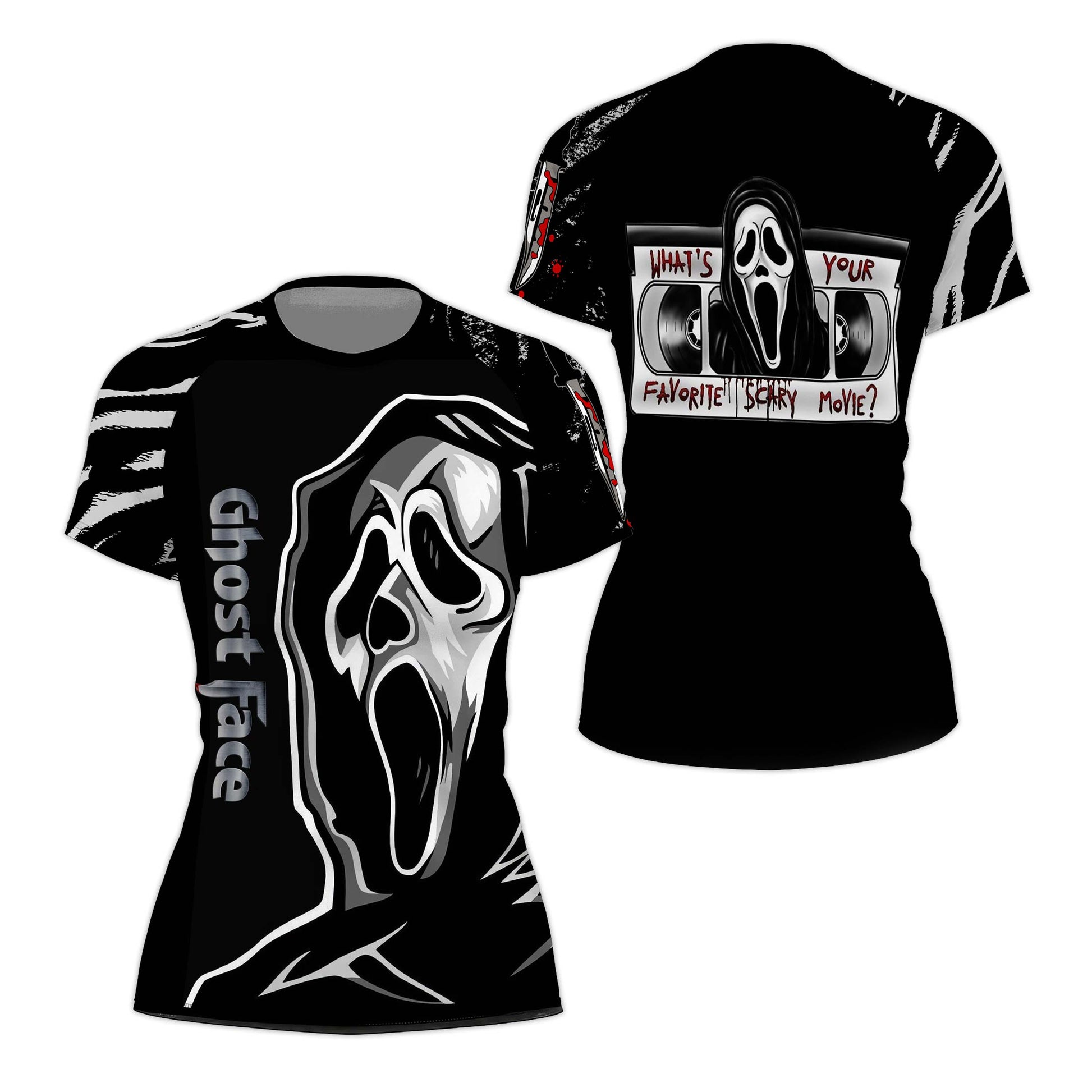 Halloween Ghostface Rash Guard