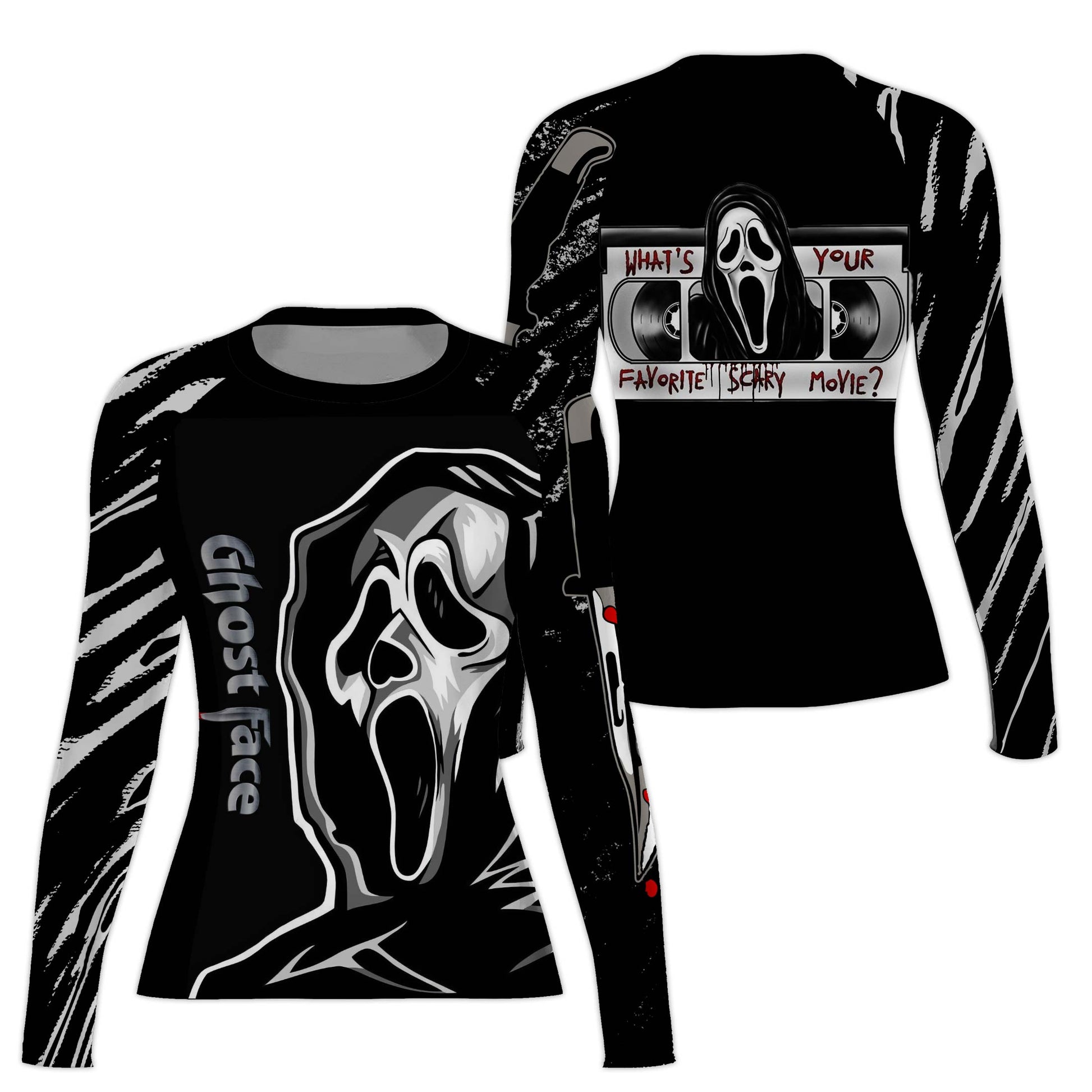 Halloween Ghostface Rash Guard