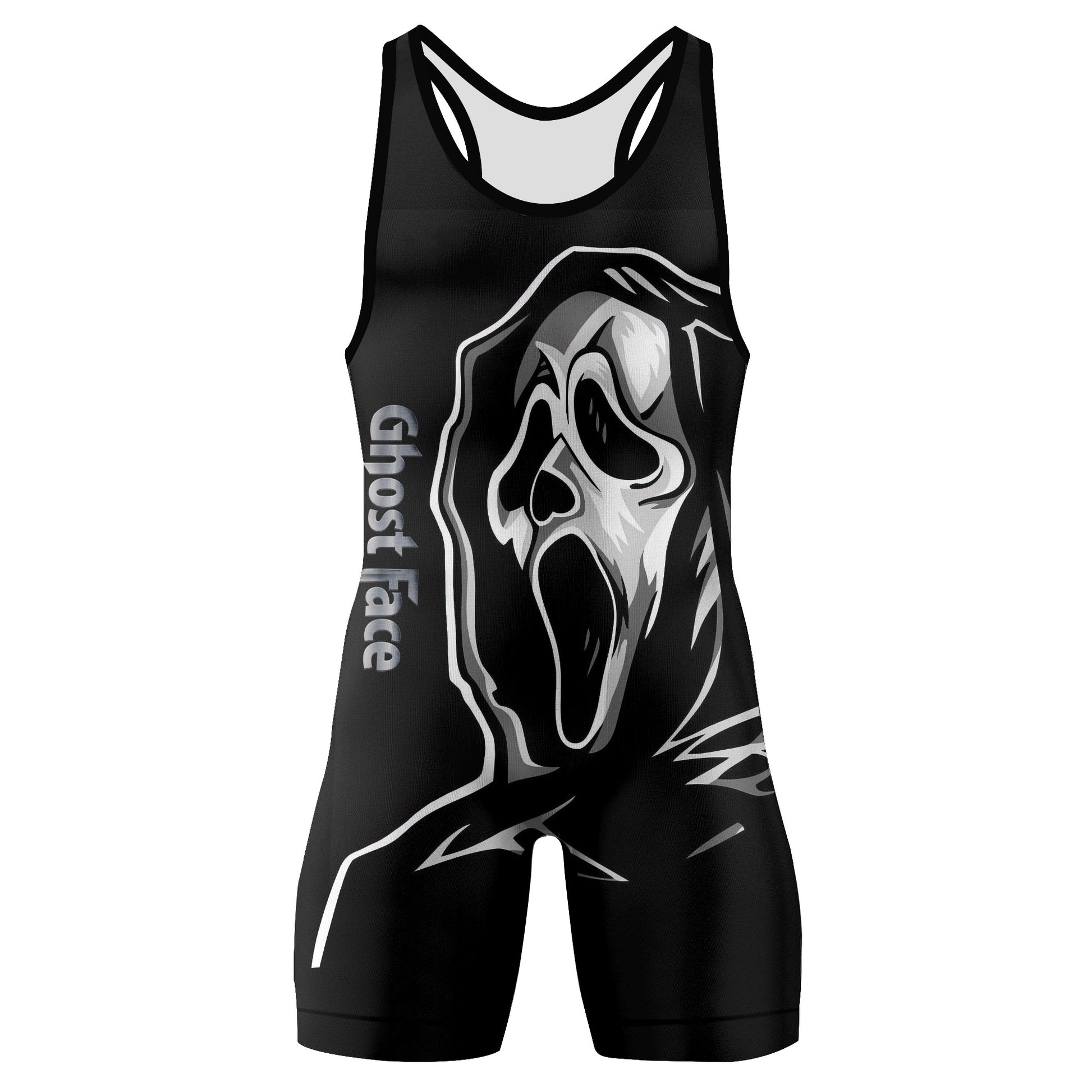 Halloween Ghostface Wrestling Singlet