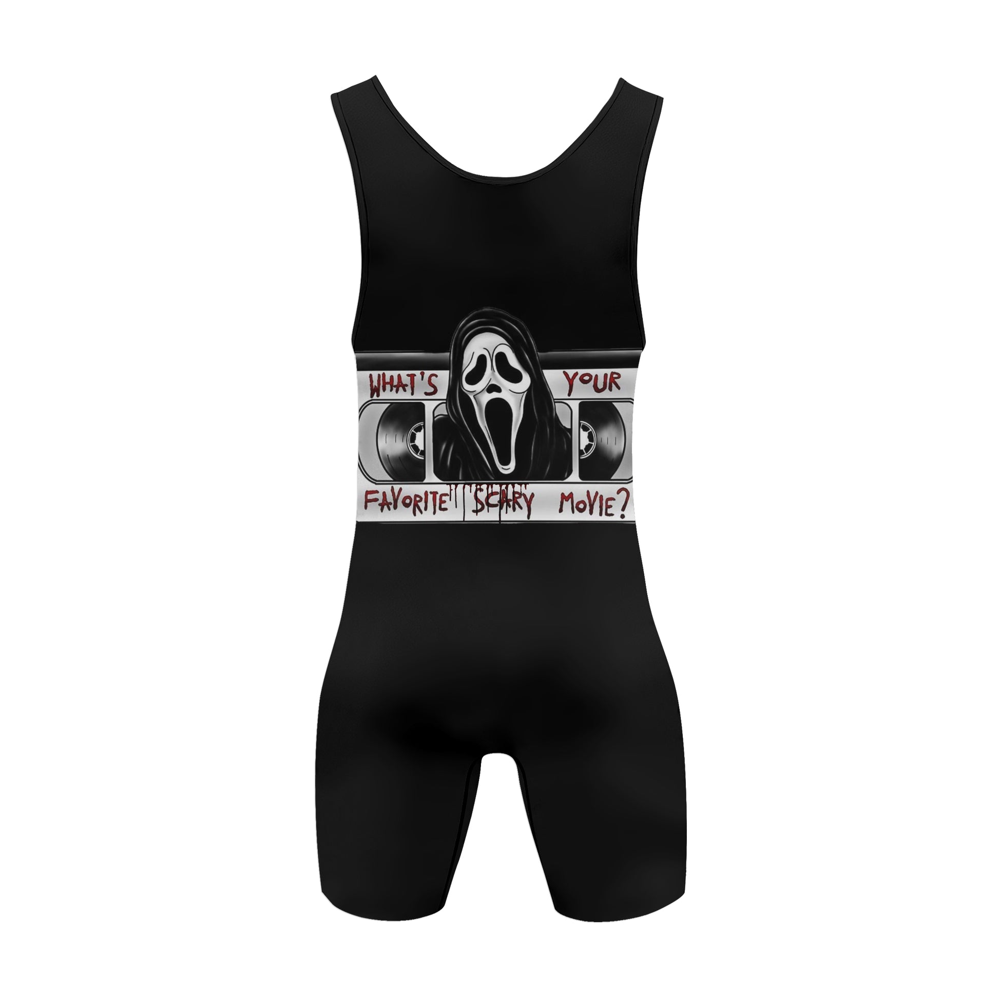 Halloween Ghostface Wrestling Singlet